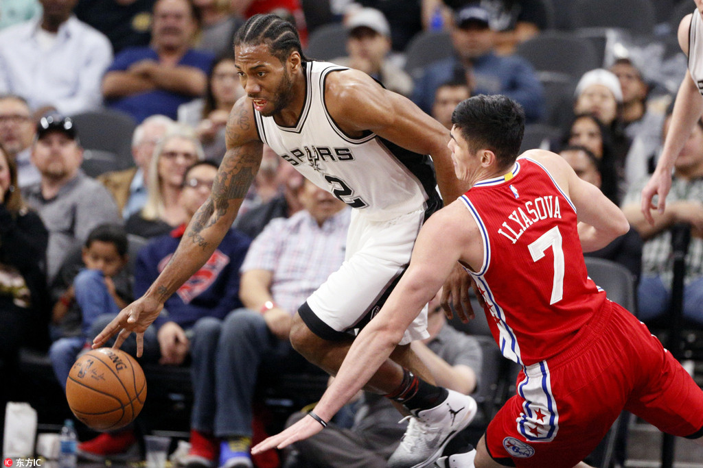 76人碾压马刺，范弗利特统治全场